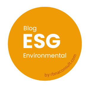 ícone redondo laranja com o texto "Blog - ESG - Environmental - by rbnaconsult.com"