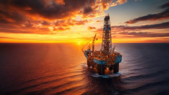 plataforma de petróleo offshore